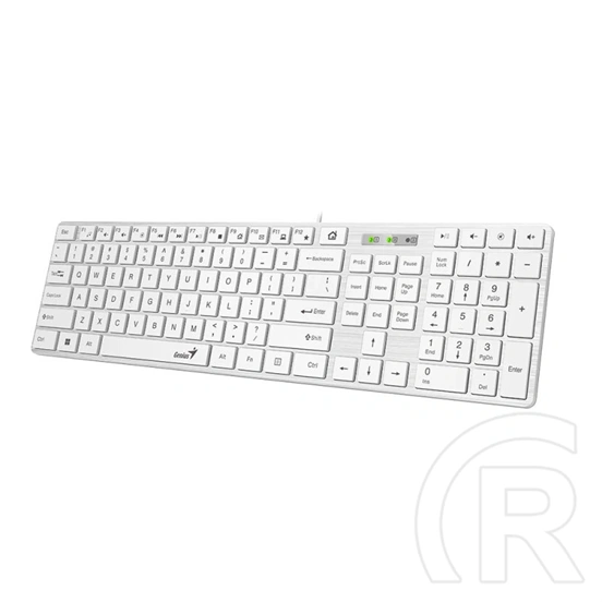 Genius SlimStar 126 Billentyűzet (HU, USB, fehér)
