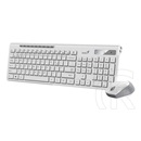 Genius SlimStar 8230 vezeték nélküli billentyűzet + egér (HU, Bluetooth, fehér)