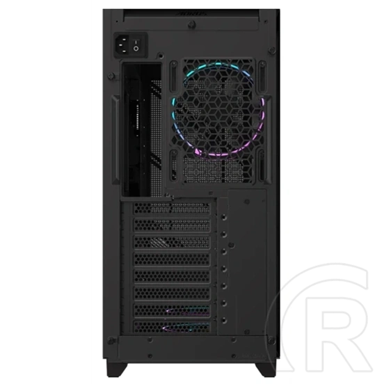 Gigabyte AC400G (midi torony, ATX, üvegfalú, tápegység nélkül, fekete)