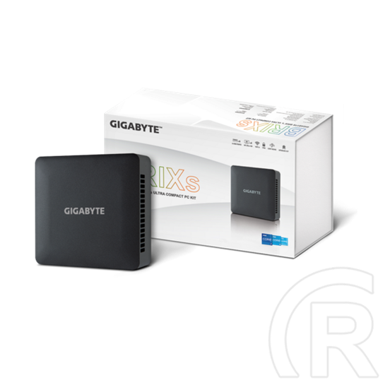 Gigabyte Brix (Intel Core i3-1315U, 2x DDR4 SODIMM, Intel Iris Xe, 2x HDMI, 2.5GbE, Wi-Fi 6)