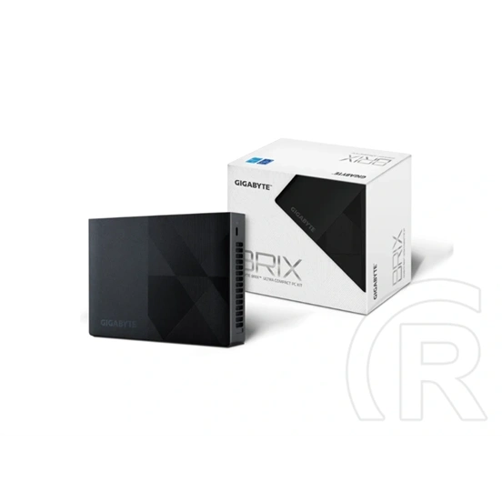 Gigabyte Brix (Intel N100 2.9-3.4 GHz, 1x SO-DIMM DDR4, 2x M.2 2280, 2.5GbE LAN, Wi-Fi 6, OS nélkül)
