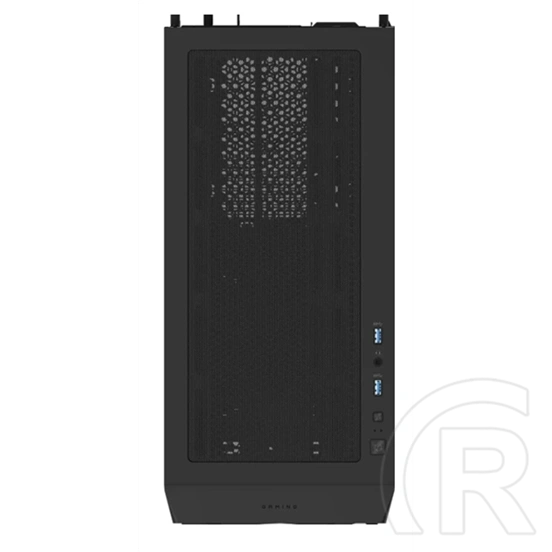 Gigabyte C102G (midi torony, Mini-ITX/Micro ATX, tápegység nélkül, üvegfalú, fekete)