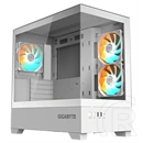 Gigabyte C201PI (midi torony, mini-ITX/mATX, tápegység nélkül, üvegfalú, fehér)
