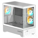 Gigabyte C201PI (midi torony, mini-ITX/mATX, tápegység nélkül, üvegfalú, fehér)