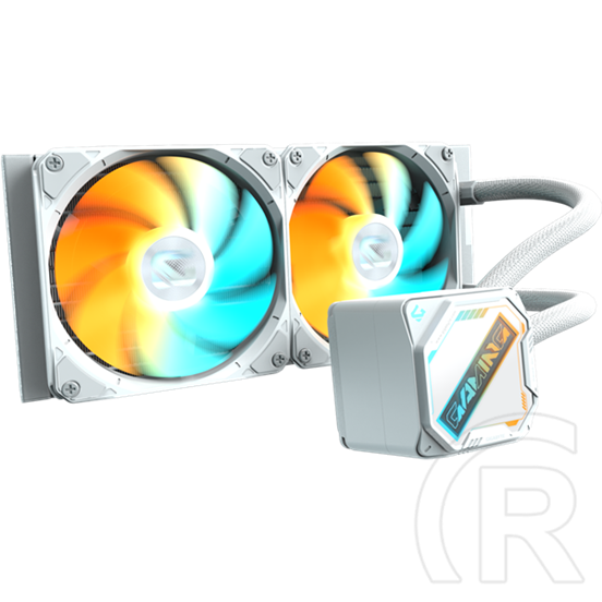 Gigabyte GME 240I CPU vízhűtés (240 mm, 2x120 mm ARGB ventilátor, fehér)