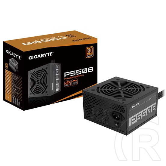 Gigabyte P550B tápegység (550 W, 80+ Bronze, ATX)