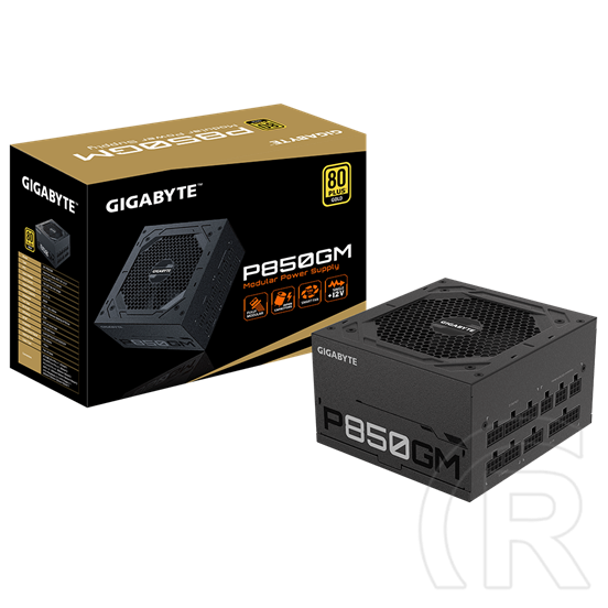 Gigabyte P850GM tápegység (850 W, 80+ Gold, ATX)