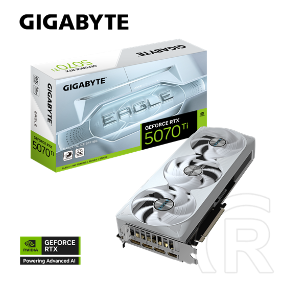 Gigabyte RTX5070 TI EAGLE OC ICE SFF VGA (PCIe 5.0, 16 GB GDDR7, 256 bit, 3xDP+HDMI)