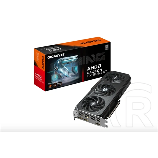 Gigabyte Radeon RX 9060 XT Gaming OC VGA (PCIe 5.0, 16 GB GDDR6, 128 bit, 2xDP+HDMI)