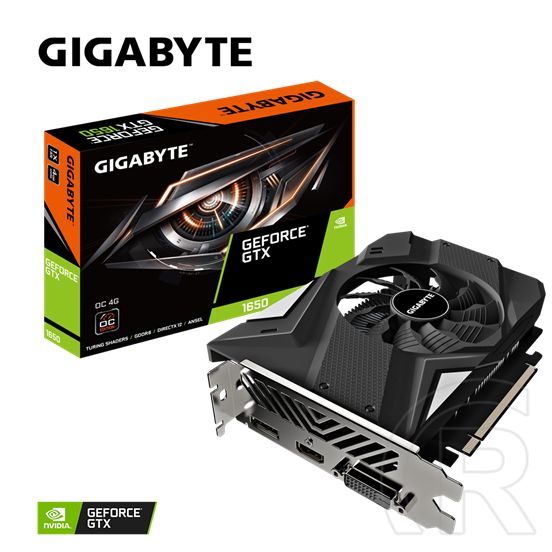 Gigabyte GeForce GTX 1650 D6 OC 4G VGA (PCIe 3.0, 4 GB DDR6, 128 bit, DP+HDMI+DVI)