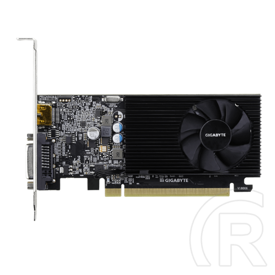 Gigabyte GeForce GT 1030 Low Profile 2G VGA (PCIe 3.0, 2 GB DDR4, 64 bit, DVI+HDMI, aktív hűtő)