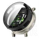 Gigapack Amazfit Active 3 Premium műanyag keret (bumper, ütésállóság + kijelzővédő üveg) fekete