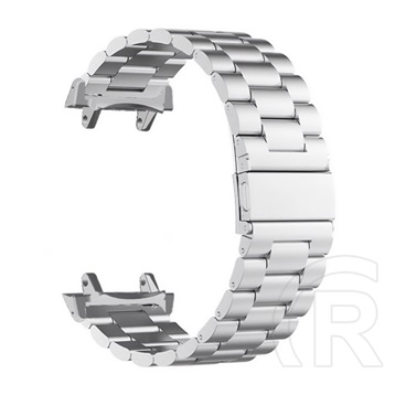 Gigapack Amazfit T-Rex 3 pótszíj (egyedi méret, rozsdamentes acél, pillangó csat) ezüst