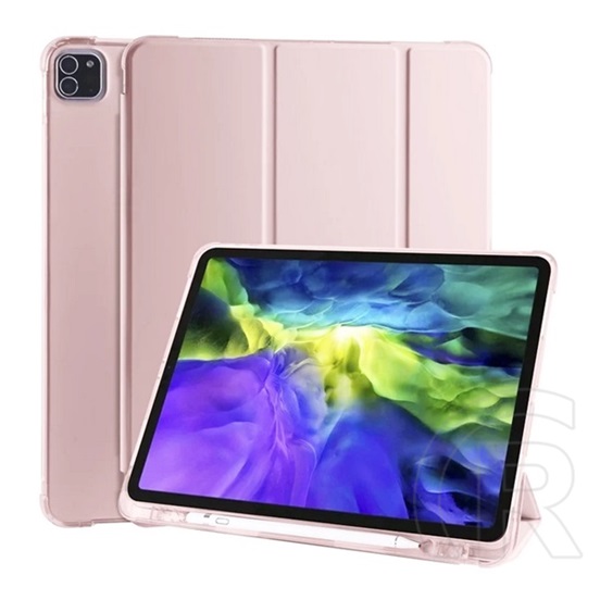 Gigapack Apple IPAD Air 2020 (Air 4) tok álló (aktív Flip, TRIFOLD asztali tartó funkció, Apple Pencil tartó) rozéarany