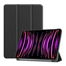 Gigapack Apple Ipad Air 13 (2024) tok álló, bőr hatású (aktív flip, oldalra nyíló, trifold, asztali tartó) fekete