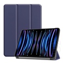 Gigapack Apple Ipad Pro 11 (2024) tok álló, bőr hatású (aktív flip, oldalra nyíló, trifold, asztali tartó) sötétkék