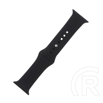 Gigapack Apple Watch Series 9 41mm pótszíj (egyedi méret, szilikon, állítható, s / m méret) fekete