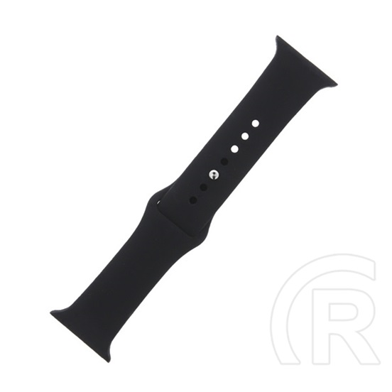 Gigapack Apple Watch Series 9 41mm pótszíj (egyedi méret, szilikon, állítható, s / m méret) fekete