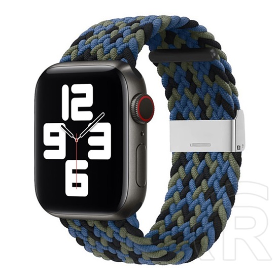 Gigapack Apple Watch Series 9 41mm pótszíj (egyedi méret, textil, állítható) kék