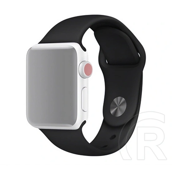 Gigapack Apple Watch Series 9 45mm pótszíj (egyedi méret, szilikon, állítható, m / l méret) fekete