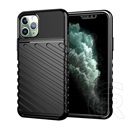 Gigapack Apple iPhone 11 Pro szilikon telefonvédő (közepesen ütésálló, csíkos, dombor minta) fekete