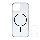 Gigapack Apple iPhone 11 szilikon telefonvédő (ultravékony, műanyag hátlap, magsafe, légpárnás sarok) fekete