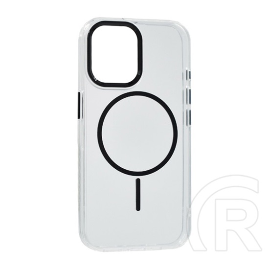 Gigapack Apple iPhone 12 Pro  szilikon telefonvédő (műanyag hátlap, kameravédő, magsafe, légpárnás sarok) fekete