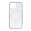 Gigapack Apple iPhone 12 Pro  szilikon telefonvédő (ultravékony, műanyag hátlap, magsafe, légpárnás sarok) rózsaszín