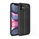 Gigapack Apple iPhone 12 mini szilikon telefonvédő (közepesen ütésálló, varrás minta) fekete