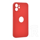 Gigapack Apple iPhone 12 mini szilikon telefonvédő (matt, logo kivágás) piros