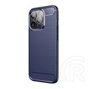 Gigapack Apple iPhone 13 Pro szilikon telefonvédő (közepesen ütésálló, szálcsiszolt, karbon minta) sötétkék