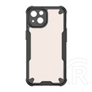Gigapack Apple iPhone 13 defender szilikon telefonvédő (ütésállóság, légpárnás sarok, akril hátlap, kameravédő) fekete