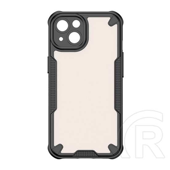 Gigapack Apple iPhone 13 defender szilikon telefonvédő (ütésállóság, légpárnás sarok, akril hátlap, kameravédő) fekete
