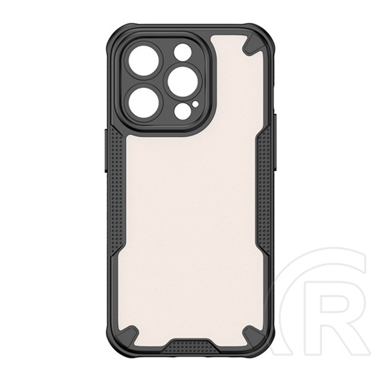Gigapack Apple iPhone 14 Pro defender szilikon védő (ütésállóság, légpárnás sarok, akril hátlap, kameravédő) fekete