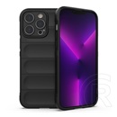 Gigapack Apple iPhone 14 Pro szilikon telefonvédő (közepesen ütésálló, kamera védelem, 3d minta) fekete