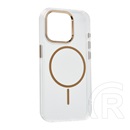 Gigapack Apple iPhone 14 Pro szilikon telefonvédő (műanyag hátlap, kameravédő, magsafe, légpárnás sarok) arany