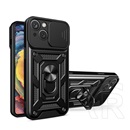 Gigapack Apple iPhone 15 Plus defender védő (közepesen ütésálló,  belső, telefontartó gyűrű, kamera védelem) fekete