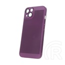 Gigapack Apple iPhone 15 Plus műanyag telefonvédő (légáteresztő, lyukacsos minta, kamera védelem) lila