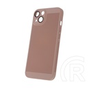 Gigapack Apple iPhone 15 Plus műanyag telefonvédő (légáteresztő, lyukacsos minta, kamera védelem) rózsaszín
