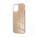 Gigapack Apple iPhone 15 Plus szilikon telefonvédő (műanyag belső, csillogó hátlap) arany