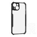Gigapack Apple iPhone 15 Plus szilikon telefonvédő (ütésállóság, légpárnás sarok, akril hátlap, kameravédő) fekete