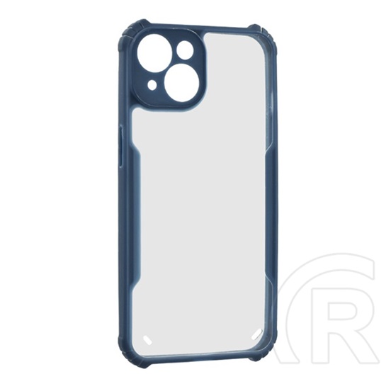 Gigapack Apple iPhone 15 Plus szilikon telefonvédő (ütésállóság, légpárnás sarok, akril hátlap, kameravédő) sötétkék