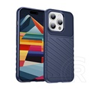 Gigapack Apple iPhone 15 Pro Max szilikon telefonvédő (közepesen ütésálló, csíkos, dombor minta) sötétkék