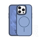 Gigapack Apple iPhone 15 Pro szilikon védő (műanyag hátlap, ütésállóság, légpárnás sarok, kameravédő, magsafe) sötétkék