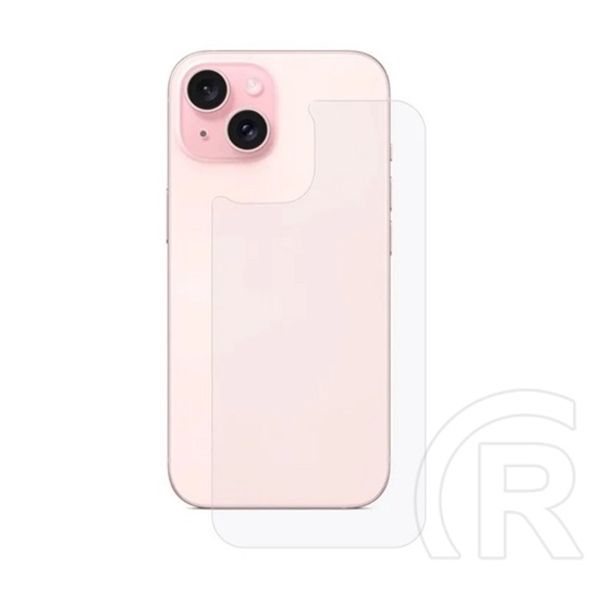 Gigapack Apple iPhone 15 hátlapvédő üveg (2.5d, 9h) átlátszó