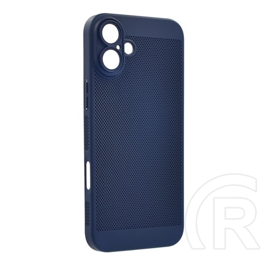 Gigapack Apple iPhone 16 Plus műanyag telefonvédő (légáteresztő, lyukacsos, kameravédő) sötétkék
