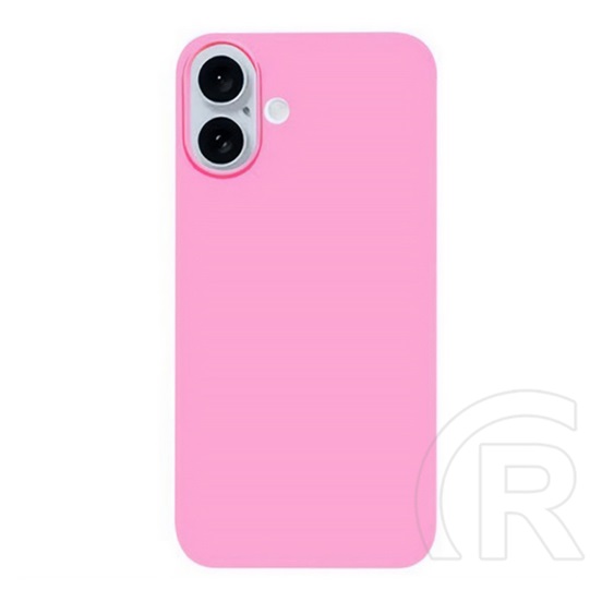 Gigapack Apple iPhone 16 Plus szilikon telefonvédő (matt) rózsaszín