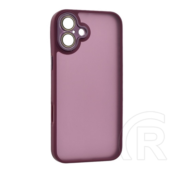 Gigapack Apple iPhone 16 Plus szilikon telefonvédő (ütésállóság, akril hátlap, kameravédő) lila