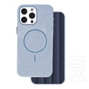 Gigapack Apple iPhone 16 Pro Max szilikon telefonvédő (műanyag hátlap, kameravédő, magsafe, csillogó) világoskék