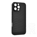 Gigapack Apple iPhone 16 Pro műanyag telefonvédő (légáteresztő, lyukacsos, kameravédő) fekete